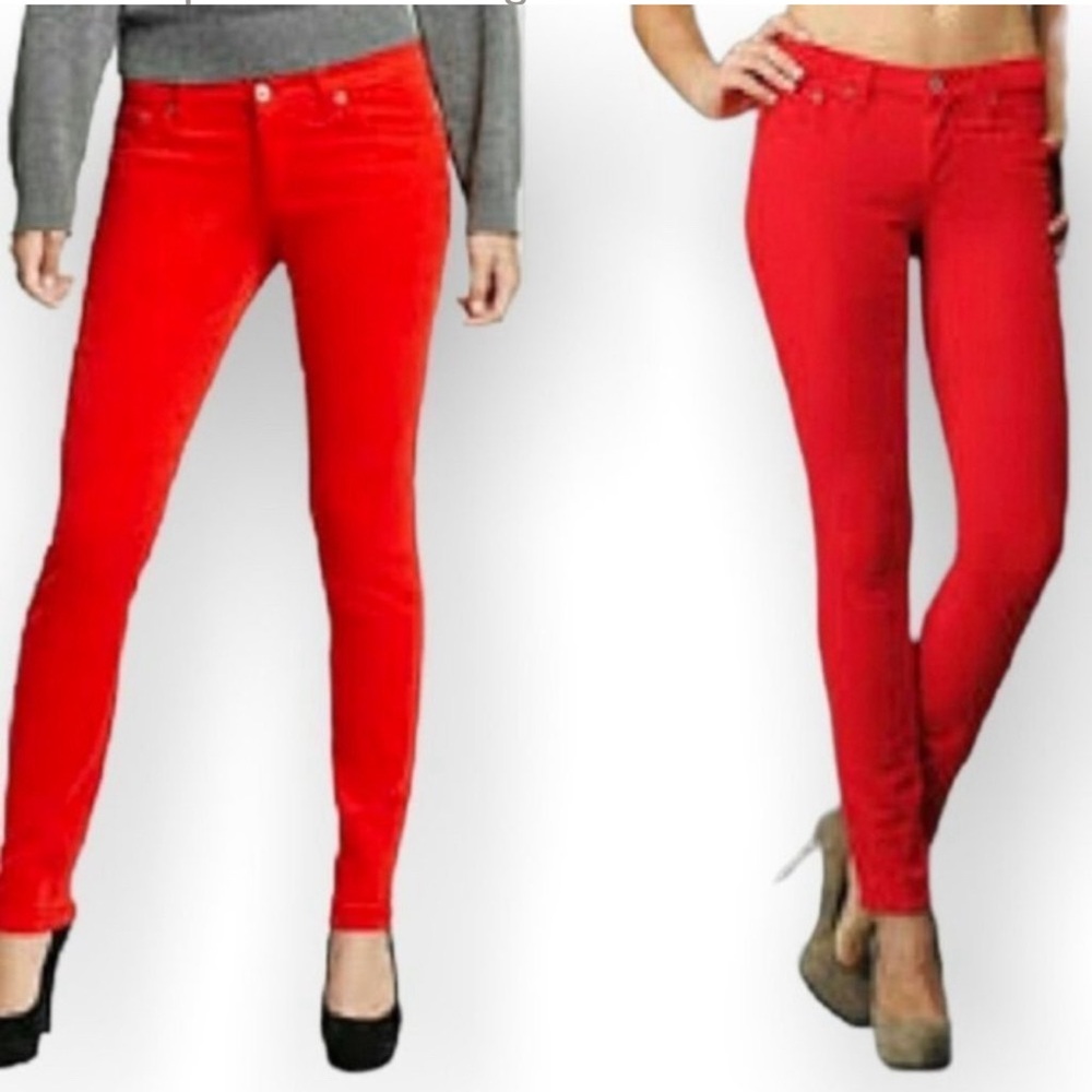 Adriano Goldschmied Mid rise cigarette pant coral/orange size 27R